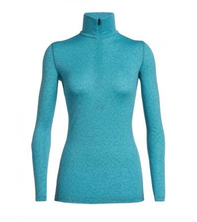 Мерино Блуза Icebreaker 200 Oasis LS Half Zip Sky Paths W's