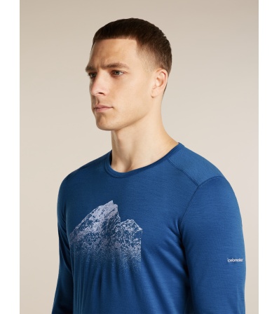 Мерино Блуза Icebreaker Merino 200 Oasis Long Sleeve Crewe Rising Light M's