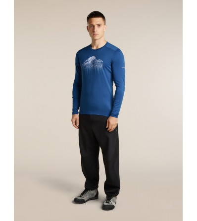 Мерино Блуза Icebreaker Merino 200 Oasis Long Sleeve Crewe Rising Light M's