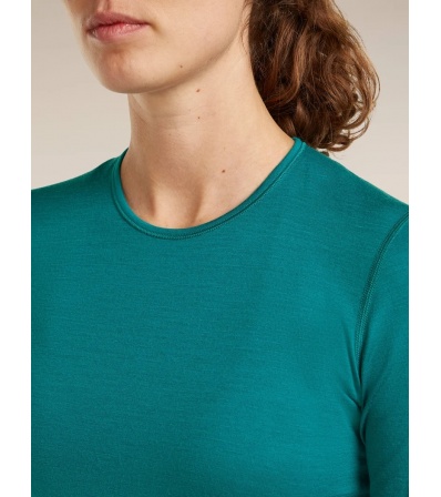 Мерино Блуза Icebreaker Merino 200 Oasis Long Sleeve Crewe Tidal Teal W's