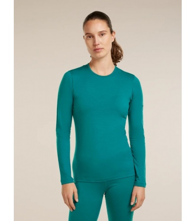Мерино Блуза Icebreaker Merino 200 Oasis Long Sleeve Crewe Tidal Teal W's