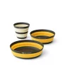 Сгъваем комплект съдове за хранене Sea To Summit Frontier Ultralight Collapsible Dinnerware Set - 3 Piece