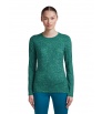 Мерино Блуза Icebreaker Merino 200 Oasis Long Sleeve Crewe Moss Bloom AOP W's