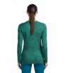 Мерино Блуза Icebreaker Merino 200 Oasis Long Sleeve Crewe Moss Bloom AOP W's