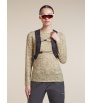 Мерино Блуза Icebreaker Merino 200 Oasis Long Sleeve Crewe Moss Bloom AOP W's