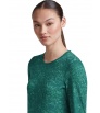 Мерино Блуза Icebreaker Merino 200 Oasis Long Sleeve Crewe Moss Bloom AOP W's