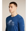 Мерино Блуза Icebreaker Merino 200 Oasis Long Sleeve Crewe Rising Light M's