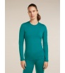 Мерино Блуза Icebreaker Merino 200 Oasis Long Sleeve Crewe Tidal Teal W's