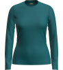 Мерино Блуза Icebreaker Merino 200 Oasis Long Sleeve Crewe Tidal Teal W's